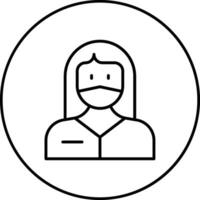 Surgeon Female Vector Icon