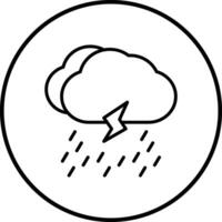 tormenta vector icono