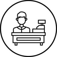 Cashier Vector Icon