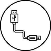 Usb Cable Vector Icon