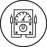 Voltmeter Vector Icon