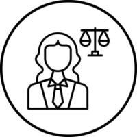 Lawyer Vector Icon