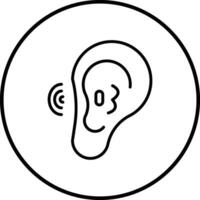 Ear Canal Vector Icon