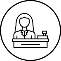 Cashier Vector Icon