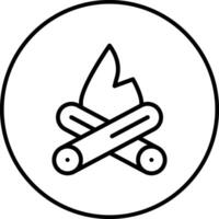 Campfire Vector Icon