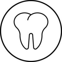 icono de vector de dientes