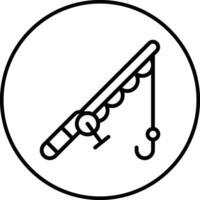 Fishing Rod Vector Icon