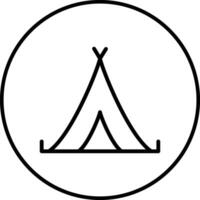 Tent Vector Icon