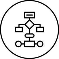 Process Flowchart Vector Icon