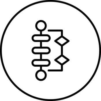 Process Mapping Vector Icon