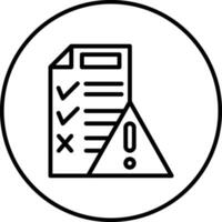 Risk Assessment Vector Icon