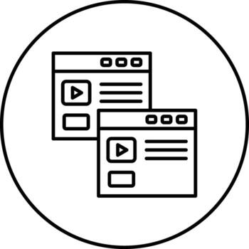 Duplicate Browser Vector Icon