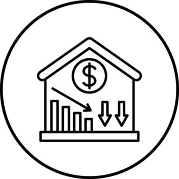 Price Decrease Vector Icon