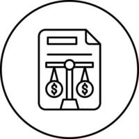 Balance Sheet Vector Icon