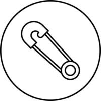 Safety Pin Vector Icon