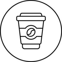 icono de vector de taza de café