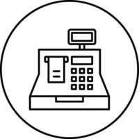 Cashier Machine Vector Icon