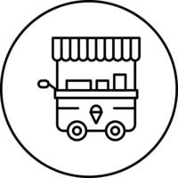 Icecream Cart Vector Icon