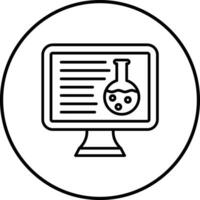 Online Chemistry Vector Icon