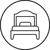 Single Bed Room Vector Icon