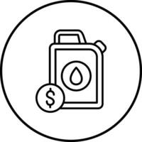 Oil Price Vector Icon