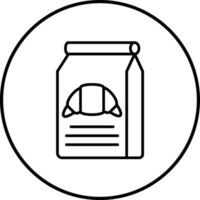 Bakery Bag Vector Icon