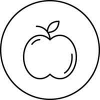 icono de vector de manzana