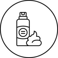 Barber Foam Vector Icon