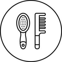 Hair Brush Vector Icon