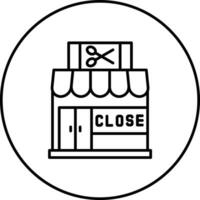 Close Shop Vector Icon