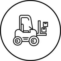 Forklift Vector Icon