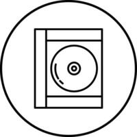 icono de vector de disco compacto