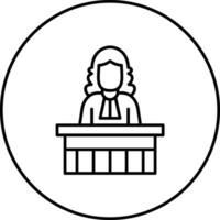 Magistrate Vector Icon