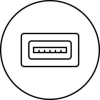 USB port Vector Icon