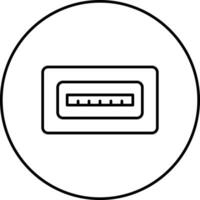 USB port Vector Icon