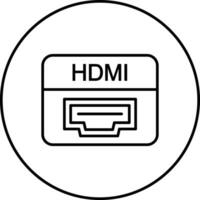 hdmi Puerto vector icono