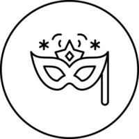 New Year Mask Vector Icon