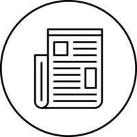 Newspaper Vector Icon