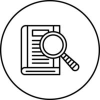 Search Books Vector Icon