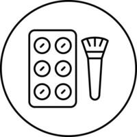 Makeup Palette Vector Icon