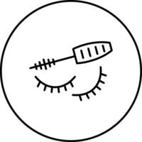 Eyelash Mascara Vector Icon