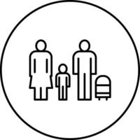 icono de vector de familia