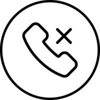 Call Missed Vector Icon