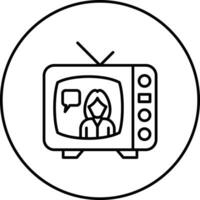 Talk Show Vector Icon