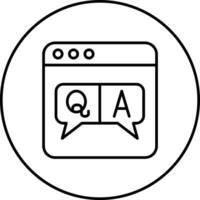 qa vector icono