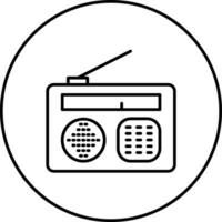 icono de vector de radio