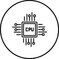 CPU Processor Vector Icon