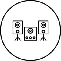 icono de vector de sistema de sonido