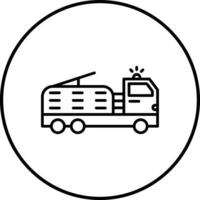 Ladder Truck Vector Icon