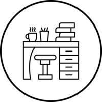 Study Table Vector Icon